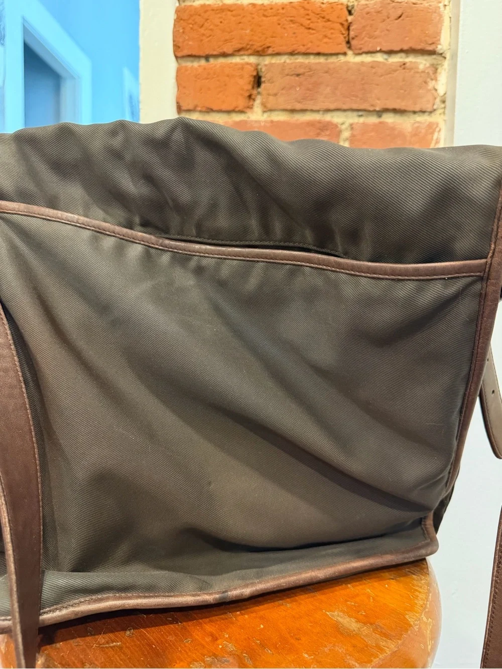 Vintage Coach 5109 Nylon Leather Messenger Bag Brown Crossbody Laptop Courier